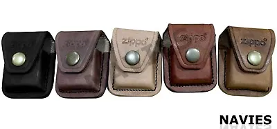 Zippo Lighter Leather Case Pouch Holder Cover With Loop New In Different Color • $17.25