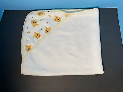 £5.47 • Buy Disney Winnie The Pooh Hooded Towels Baby Thin Lightweight Soft White