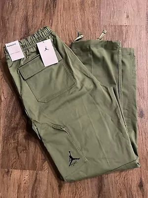 Nike Jordan Essentials Chicago Pants Men's Medium FB7305-340 Olive Green Cargo • $49.99