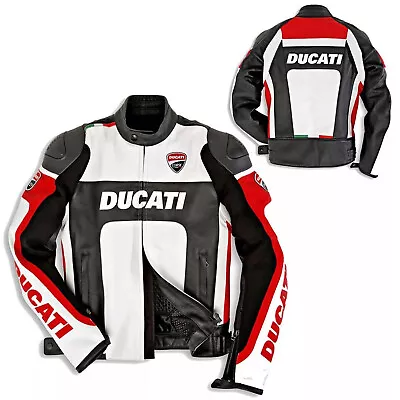 Ducati Men Motorbike/Motorcycle Jacket Racing Riding Biker Sports Leather Jacket • $164.99