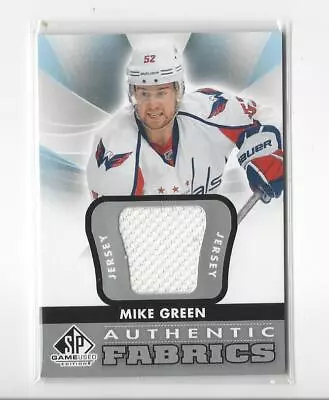 2012-13 SP Game Used Authentic Fabrics Mike Green JERSEY Capitals • $2.99