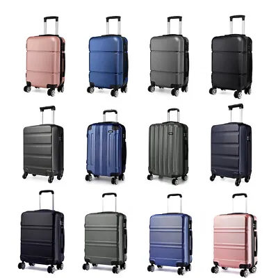 £25.99 • Buy 20'' Hand Cabin Suitcase Lightweight Travel Case Hard Shell Spinner ABS Luggage