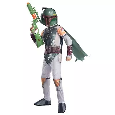 Children's Official Star Wars Boba Fett Film Action Halloween Character Costume • £22.24