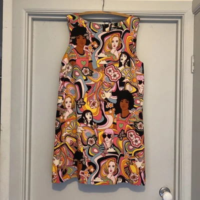 $25 • Buy Dangerfield Hippy Carton Dress. Size 14