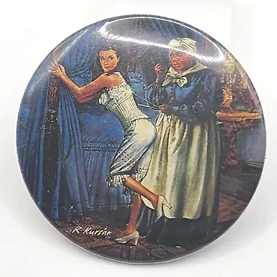 Lacing Scarlett Gone With The Wind 1960s Vintage Button Pin Metal  • $23.97