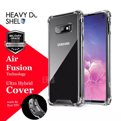 Samsung Galaxy 5G S10 Plus S10e S8 S9 Plus Clear Bumper Heavy Duty Case Cover • $5.99