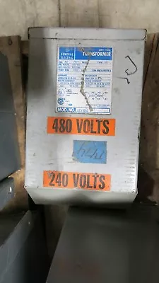 GE 9T51B13 3 KVA 240/480 X 120/240 Volt 1 Phase Transformer- T474 • $225