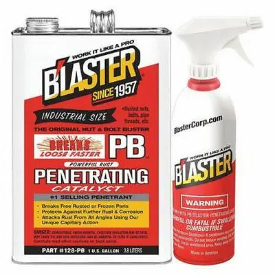 BLASTER Catalyst Penetrating Lubricant128-PB W/Sprayer 1-GAL.Can Spray Bottle • £50.86