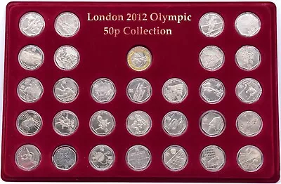 2012 Olympic 50p Coin Complete Set All 29 Sports + Handover £2  In Case Auction • £22