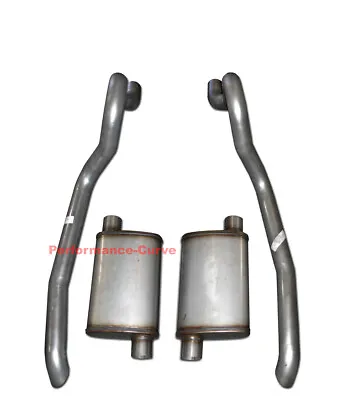 86-93 Ford Mustang GT 5.0 Performance Exhaust System W/ 14  Max Flow Muffler • $199.95