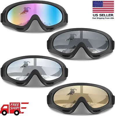 Snow Ski Goggles Men Anti-fog Lens Snowboard Snowmobile Motorcycle • $7.15