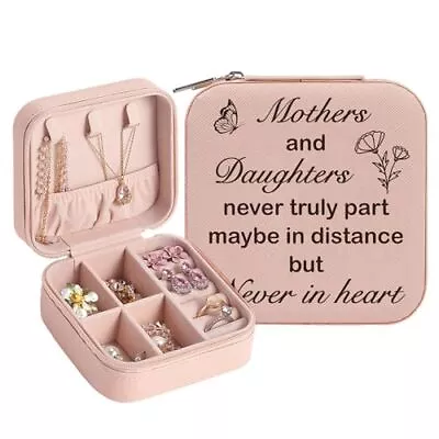 Mothers Day Gifts For Mom From Daughter Travel Jewelry Case Mother To Mom • $12.13