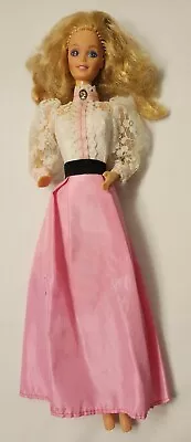 Vintage Angel Face Barbie Doll White Lace Top With Cameo And Pink Skirt • $12.95