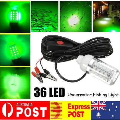 $17.99 • Buy 36 LED 15W Underwater Fishing Light Boat Squid Fish Prawn IP68 Waterproof 12v