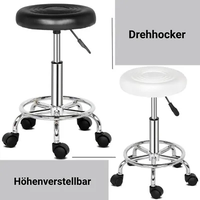 Salon Beauty Spa Massage Stool Swivel Round Chair Hairdresser Tattoo Workchair • £18.95