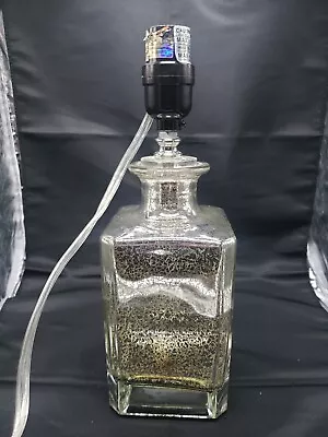 Mercury Glass Decanter Lamp • $120