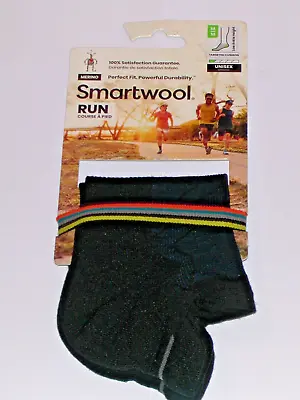 SmartWool Run Targeted Cushion Low Ankle Unisex Socks Men's Medium NWT Black • $15.79