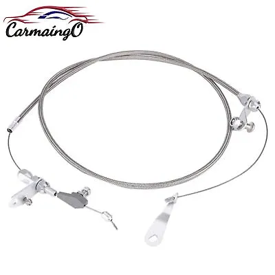 Stainless Steel Braided Kickdown Cable Kit Automatic Transmission For Ford C4 • $25.99