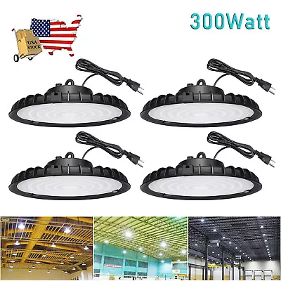 4 Pack Led UFO High Bay Light 300W Industrial Gym Warehouse Commercial Light • $135.12