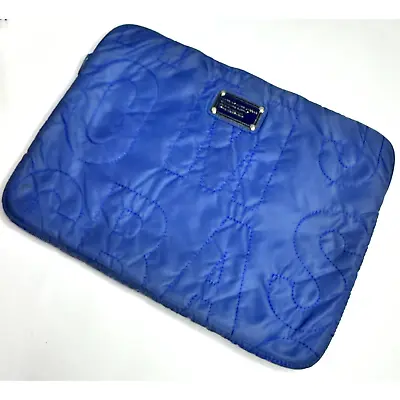 Marc Jacobs Quilted Laptop Case Nylon Computer Bag Cover Navy Blue NWOT • $75