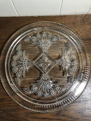 $9.74 • Buy Vintage Indiana Glass 11.5  Footed Cake Plate Daisy