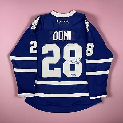 Tie Domi Signed Toronto Maple Leafs Jersey Frameworth Coa • $78.15