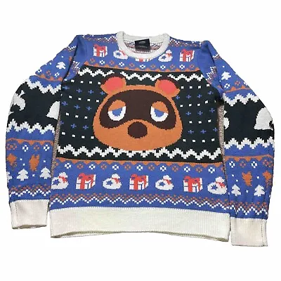 Animal Crossing New Horizons Medium Tom Nook Christmas Sweater  Nintendo • $24.87