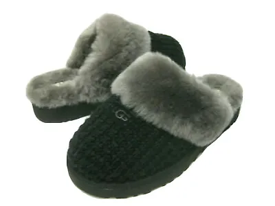 Ugg Cozy Knit Women Slippers Knit Black Us 11 /uk 9 /eu 42 • $105