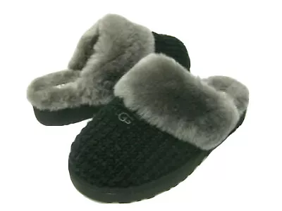 Ugg Cozy Knit Women Slippers Knit Black Us 8 /uk 6 /eu 39 • $129.99