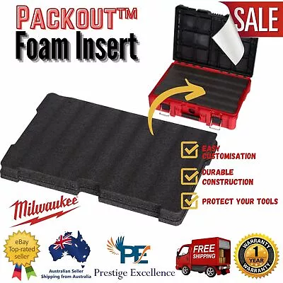 Milwaukee 48228451 PACKOUT Foam Insert Organiser Layered Durable For Tool Box AU • $52.59