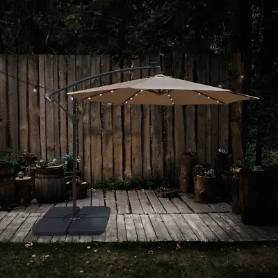 £89.99 • Buy Airwave 3M Banana Cantilever Parasol With Solar Powered LED Lights, 30+ UV
