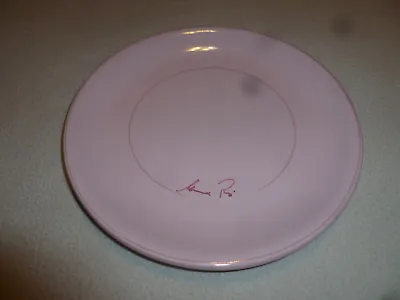 Vintage Mamma Ro Signed Italy Dessert Salad Plate 8  Pink Cameo Collection Rare  • $39.99
