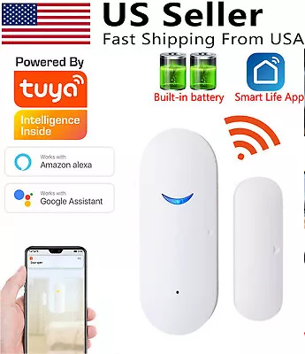 Smart Wi-Fi Home Window Door Real-time Security Alarm Sensor System Alexa Google • $10.89