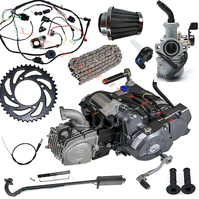 Lifan 125cc Semi Auto Engine Motor Z50 CT110 CL70 CT70 Pit Dirt Bikes KLX KX SSR • $599.72