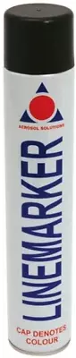 Aerosol Solutions 0906 Line Marker Spray Paint Black 750ml • £12.96