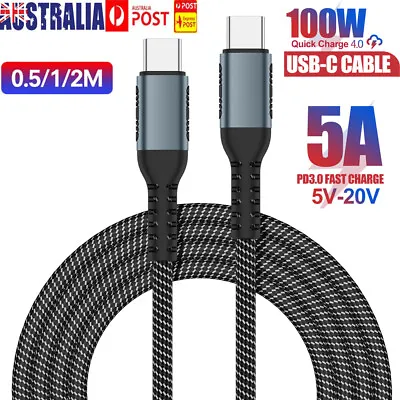 100W USB C Type C Charger Cable Fast Charge Lead For Samsung S23 S22 S21 Huawei • $8.79