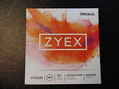 $39 • Buy D’Addario ZYEX 4/4 Violin String Set (DZ310A 4/4M) NEW