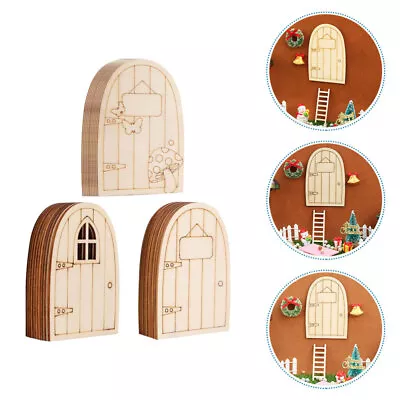  30 Pcs Fairy Gate Wooden Child Micro Landscape Door Toy For Kids • £11.49