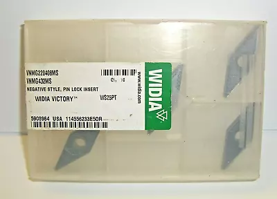 (5) WIDIA VNMG432MS CARBIDE INSERTS WS25PT - VNMG220408MS **MADE In USA** • $45