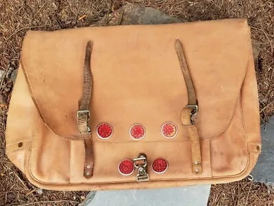 60s Merit US Mail Leather Letter Carrier Bag XXL USPS Post Office Messenger Bag • $892.98