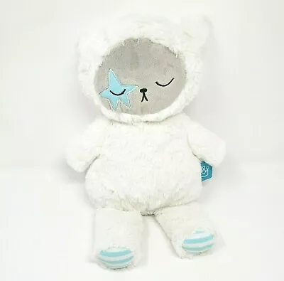 14  Manhattan Toy Co White & Blue Starry Monster Stuffed Animal Plush Lovey Soft • $35