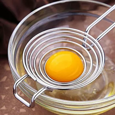 Stainless Steel Egg Yolk White Separator Divider Cooking Baking Kitchen Tools UK • £5.64