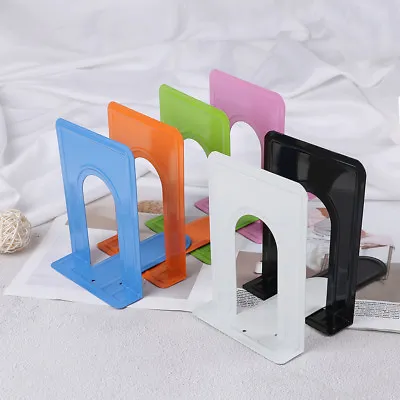 Colourful Heavy Duty Metal Bookends Book Ends Office Stationery 4$ • £4.66