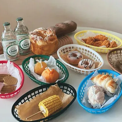 £2.27 • Buy Food Serving Storage Basket Snack Fries Dishes Tray Dessert Plate Party Supplies