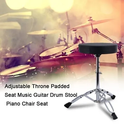 Portable Folding Drum Throne Seat Children Drummers Stool Chair Black • $70.20