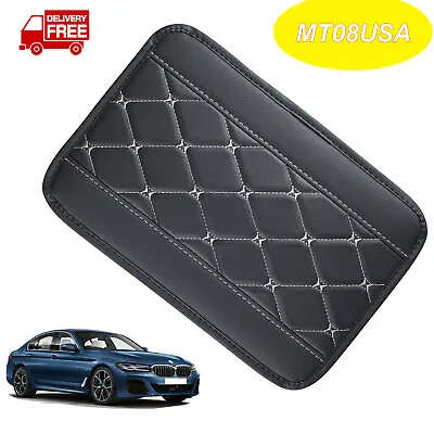 Universal Center Console Box Protector Armrest Cover Pad PU Leather Accessories • $3.99
