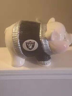 Oakland Raiders Memory Company Officially Licensed NFL Piggy Bank  10” X 7” • $24.99