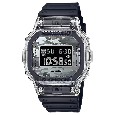 Casio G-Shock Transparent/Black Camouflage Watch (DW-5600SKC-1) • $81.99