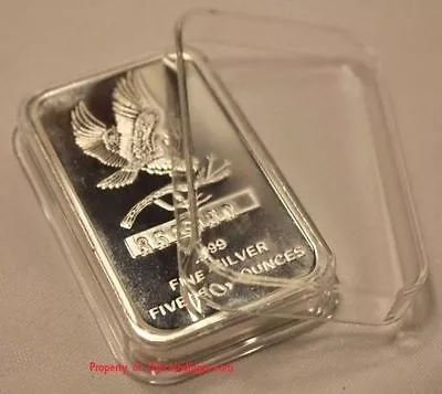 5 AIR-TITE Direct Fit Capsule For 5oz Holder Silver Bar Acrylic Case Airtite • $19.49