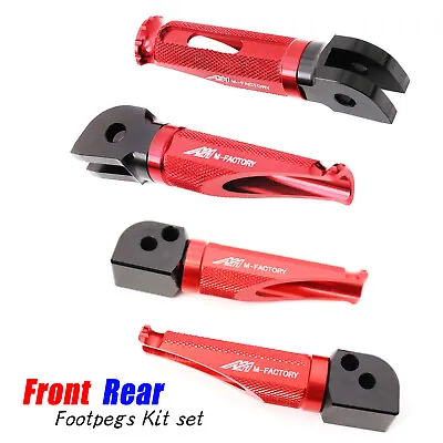 Red MFP Rider Rear Foot Pegs Kit Set For Vmax 1700 09 10 11 12 13 14 15 16 17 • $84.84